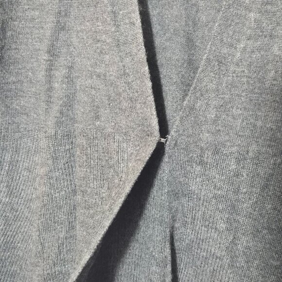 Nanette Lepore Women's Merino Wool Open Front Cardigan Sweater Gray S NWT - Picture 2 of 8